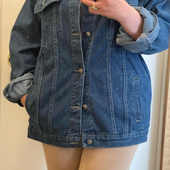 New blue denim unisex jacket size XL - Picture 4 of 9